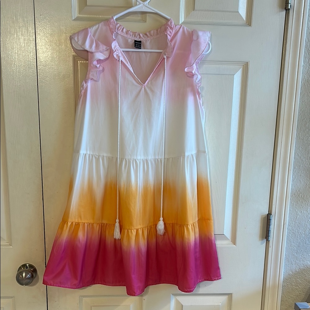 Pink and Orange Ombre Dress